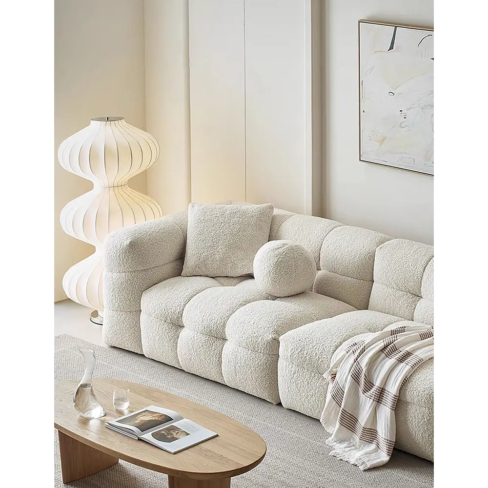 Ikaros Three Seater / Four Seater Cloud Sofa Boucle - Sofa