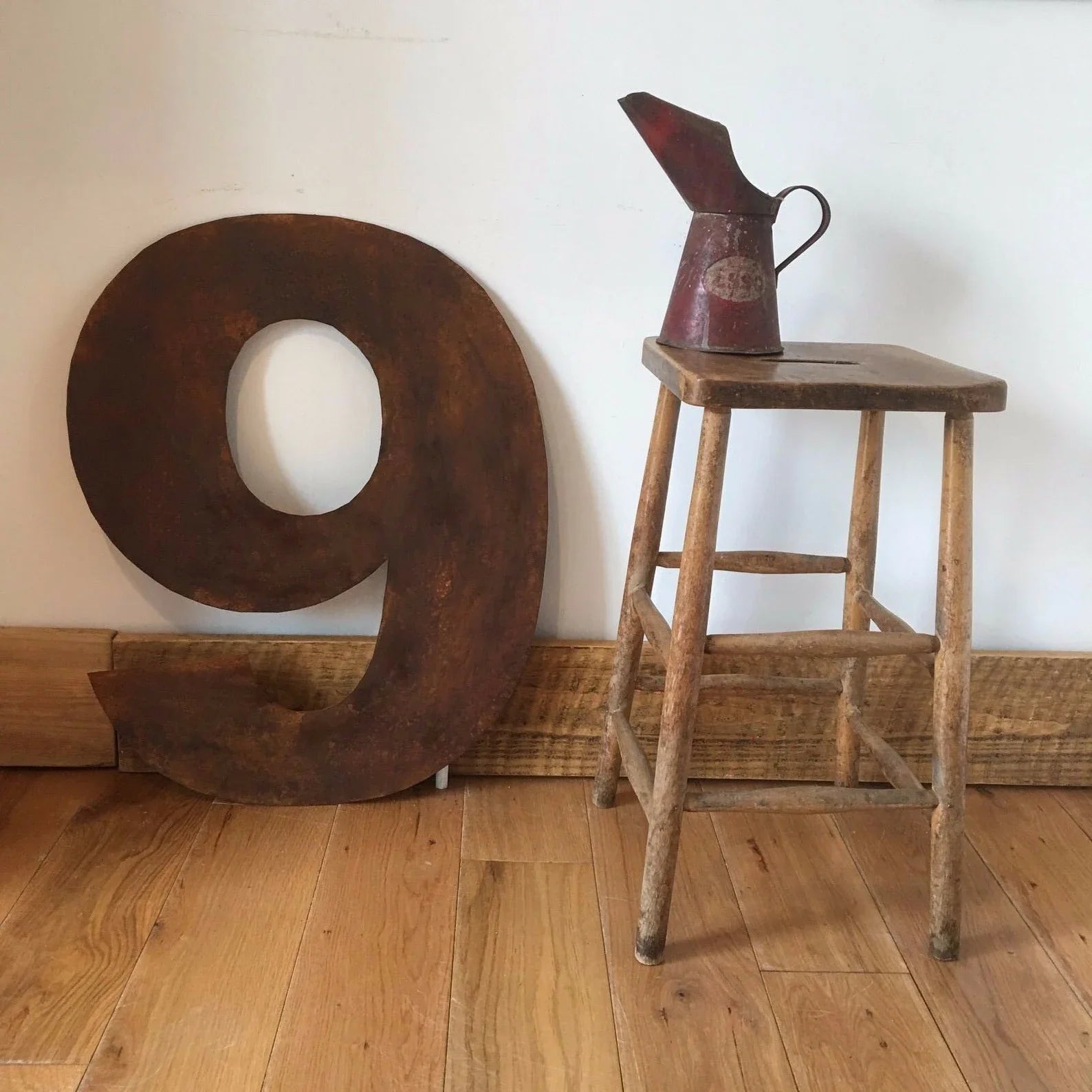 Large 70cm Rusty Metal Letters – XL Industrial Alphabet for Weddings, Home Decor & Shop Signs House Numbers