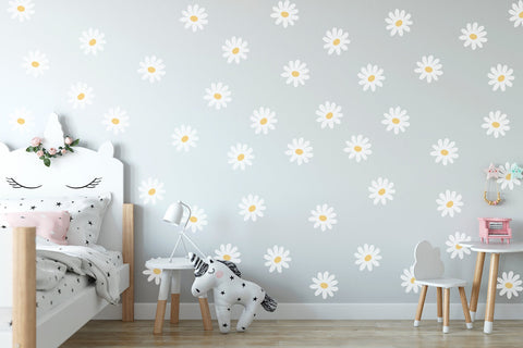 Daisy Flower Wall Decals | Nursery Decal Vinyl | Wall Decal | Wall Sticker