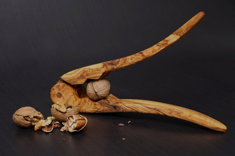 Olive Wood Pliers Nutcracker | Handheld Wooden Lever Manual Walnut Cracker