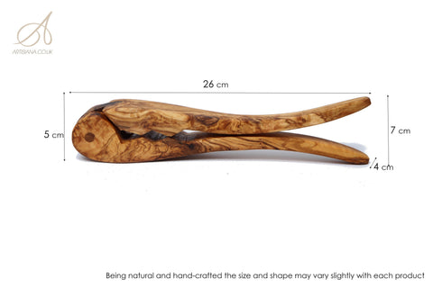 Olive Wood Pliers Nutcracker | Handheld Wooden Lever Manual Walnut Cracker