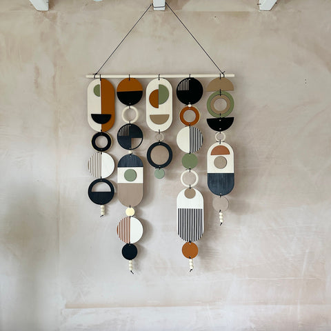 Original Wall Art - Geometric Artwork - Minimal Home Decor - Mid-Century Decor- Large Centre Piece Art - Big Wall Tapestry - Wall Sculpture