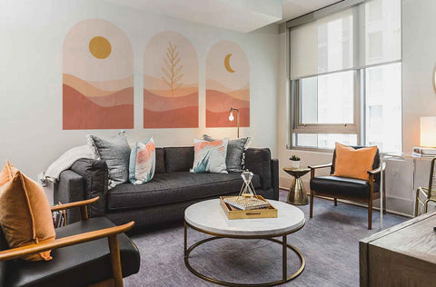 Boho Arch Wall Decal Set | Wall Art Decorations | Boho Wall Decal | Wall Sticker | Modern Wall Decor | Bedroom Decor | Wall Decorations