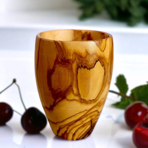 Olive Wood Wooden Drinking Cup  | 384ml