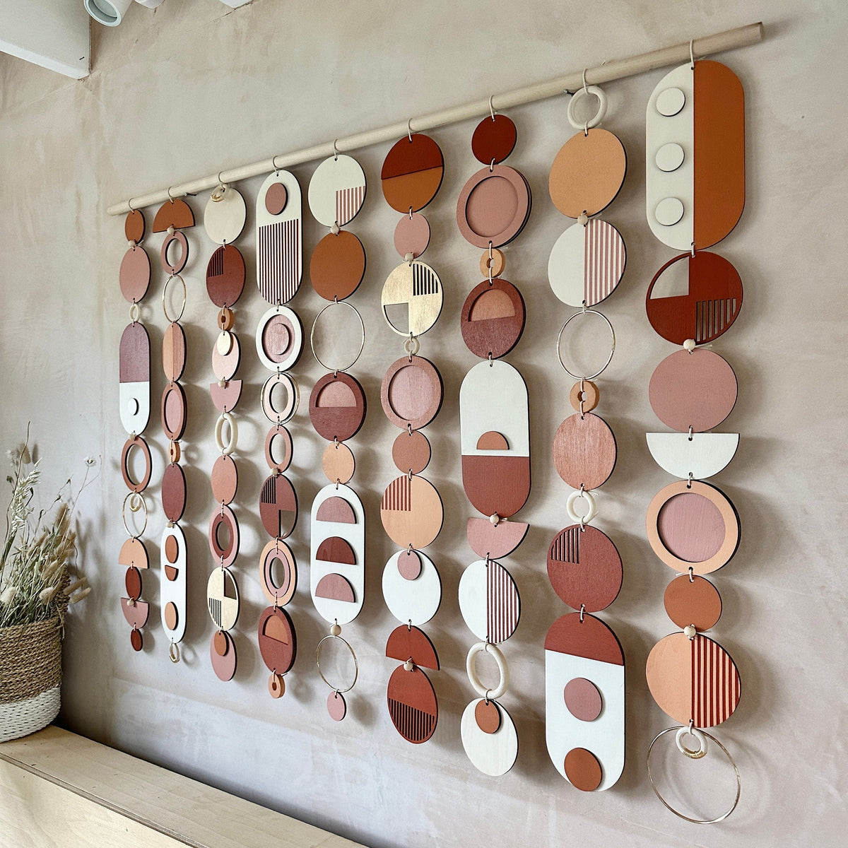 Rich Modern Wall Art - Wood Wall Hanging - Home Decor - Large Centre Piece Art - Wall Tapestry
