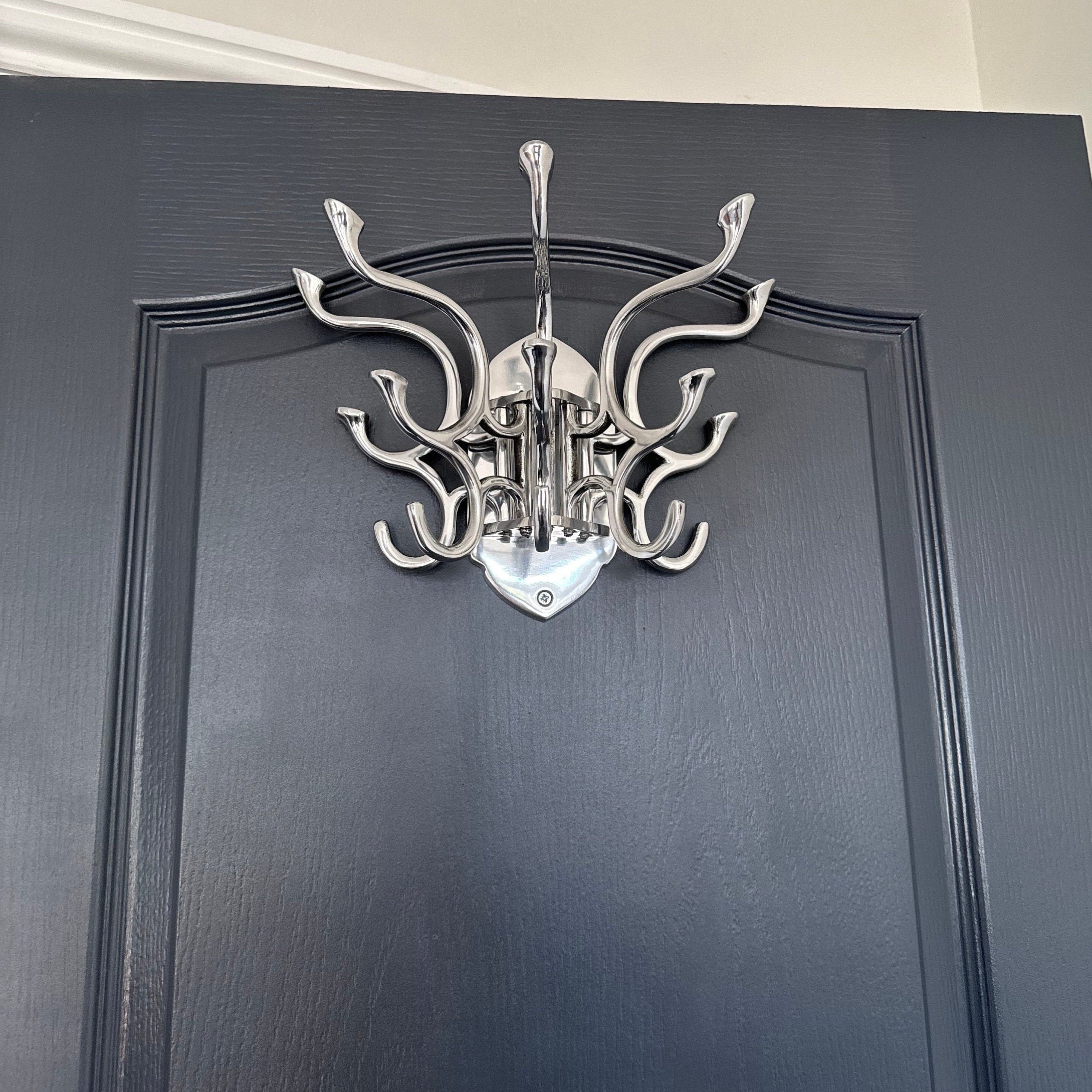 Metal Swivel Coat Rack - Polished Chrome Finish