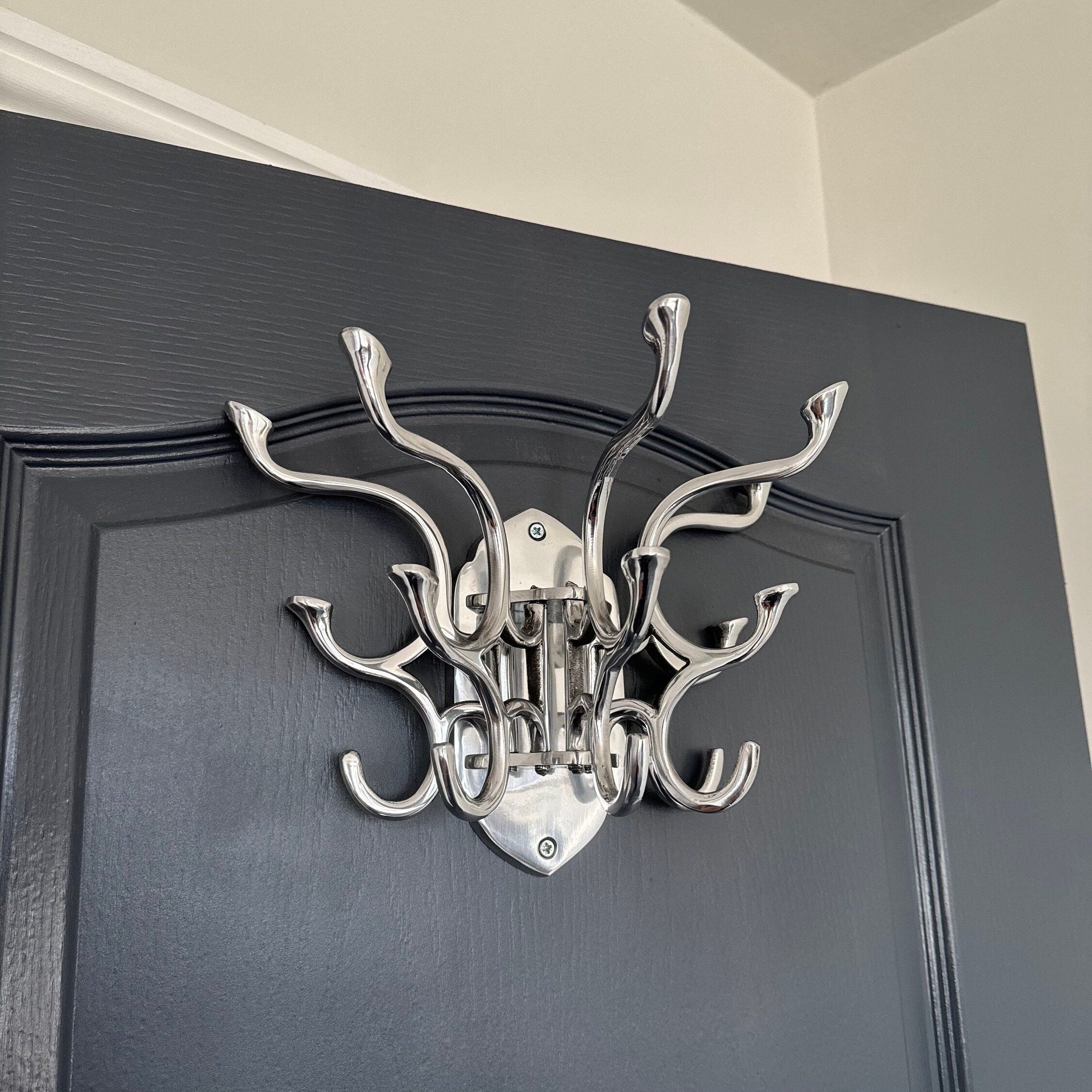 Metal Swivel Coat Rack - Polished Chrome Finish