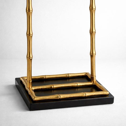 Luxury Dressboy Vintage Brass / Black 50.5 x 31 x H. 117 cm - Clothes Rack Coat Rack Suit Stand Mute Servant Gentleman - Luxury Accessories