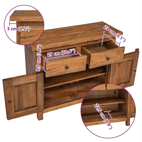 Lorava Reclaimed wood - 75cm Handmade