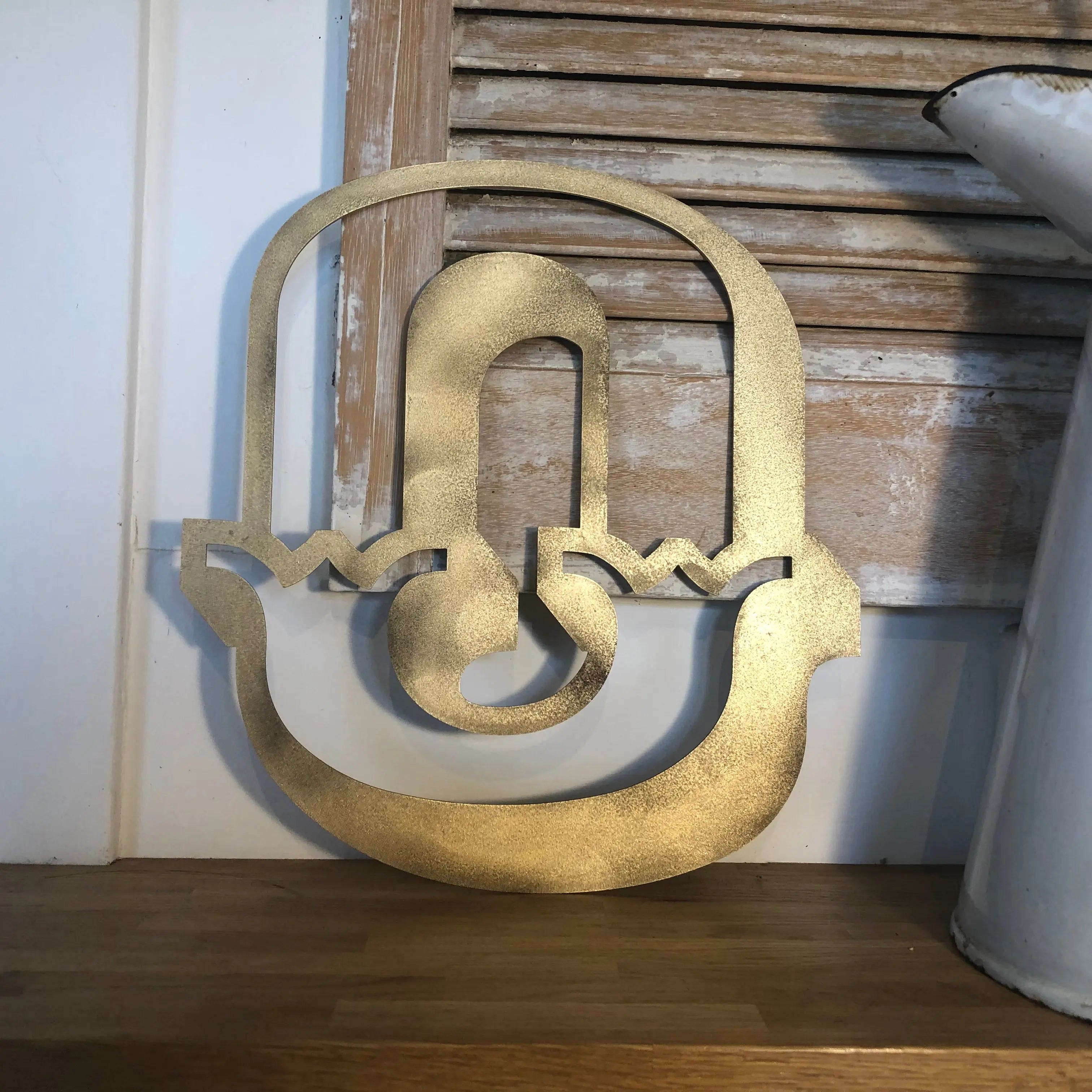 A-Z Rustic 5" or 12" Gold Metal Carnival Letters.