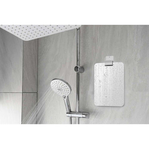Zack Potes Fog-Free Shower Mirror | Shatterproof Acrylic & Stainless Steel Hook