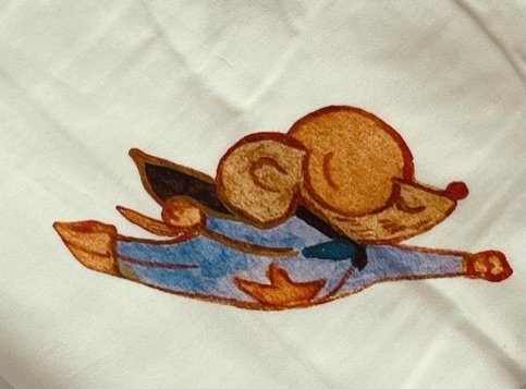 Mighty Mouse pillow case Reversible