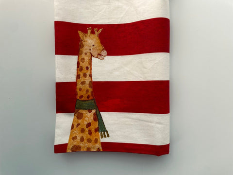 Giraffe in Scarf Reversible pillow case
