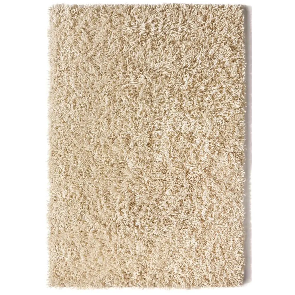 Imperial Ivory Shaggy Pile Wool Rug - Rugs