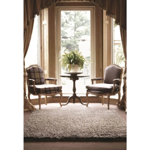 Imperial Mid Grey Mix Shaggy Pile Wool Rug - Rugs