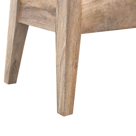 Wall Mounted Round Chestnut Bedside Table | Wall-Mounted