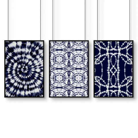 Beach hut decor | Set of 3 wall art prints