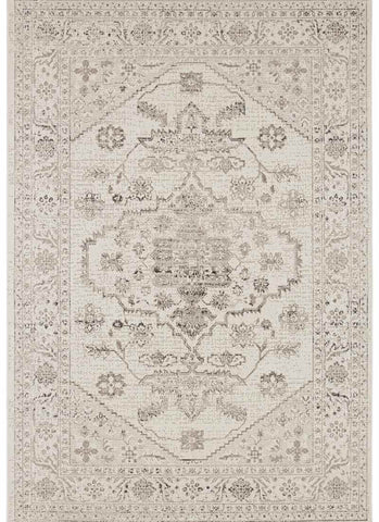 Beige and gray indoor outdoor rug navarino with vintage floral and geometric patterns perfect for indoor outdoor use