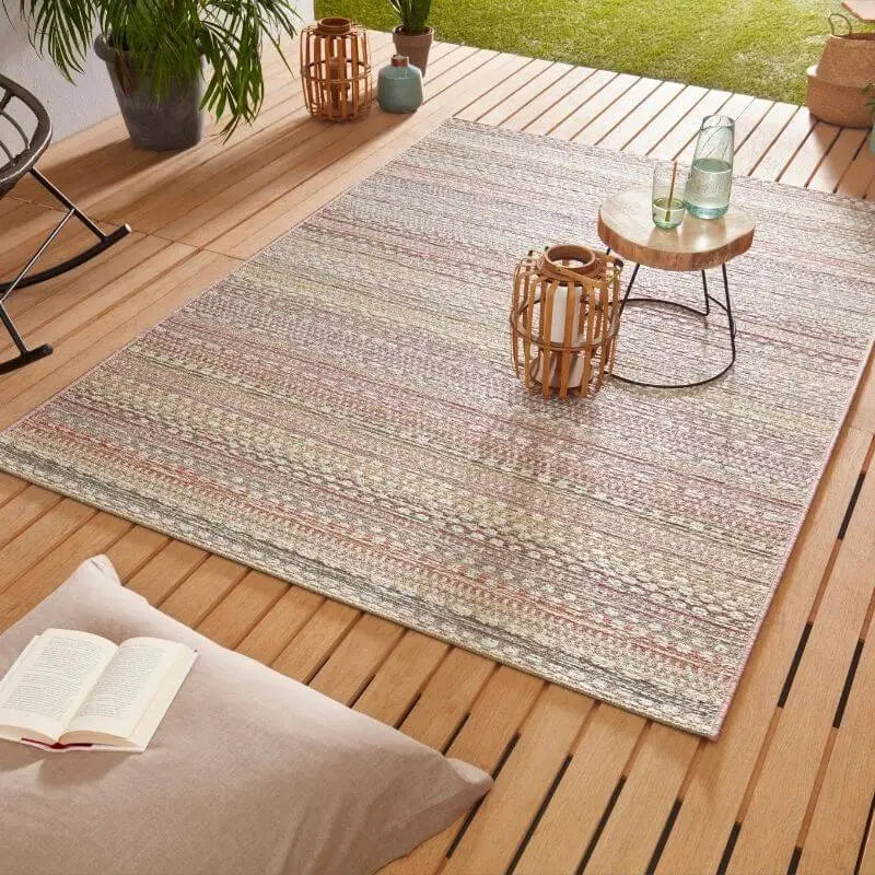 Indoor Outdoor Rug Pine – Boho Stripe Design - Rugs