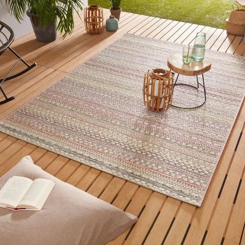 Indoor Outdoor Rug Pine – Boho Stripe Design - Rugs