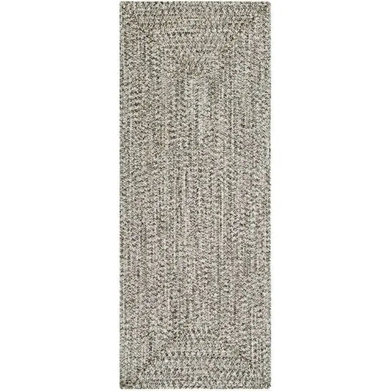 Indoor Outdoor Trenzado Rug – Bordered Plain Design - 80X200 cm / Cream - Rugs