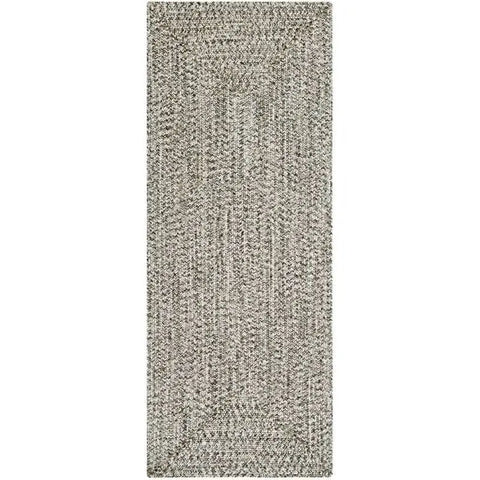 Indoor Outdoor Trenzado Rug – Bordered Plain Design - 80X200 cm / Cream - Rugs