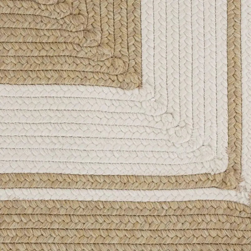 Indoor Outdoor Trenzado Rug – Bordered Plain Design - Rugs