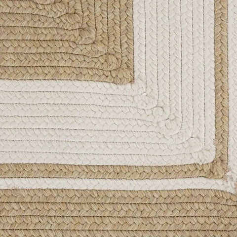 Indoor Outdoor Trenzado Rug – Bordered Plain Design - Rugs