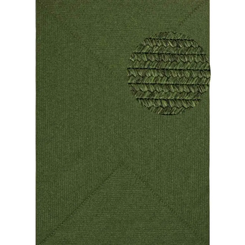 Indoor Outdoor Trenzado Rug – Bordered Plain Design - Rugs