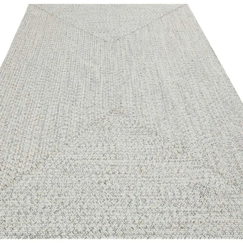 Indoor Outdoor Trenzado Rug – Bordered Plain Design - Rugs