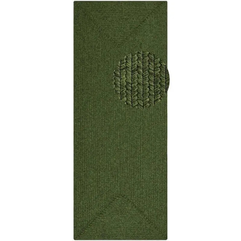 Indoor Outdoor Trenzado Rug – Bordered Plain Design - Rugs