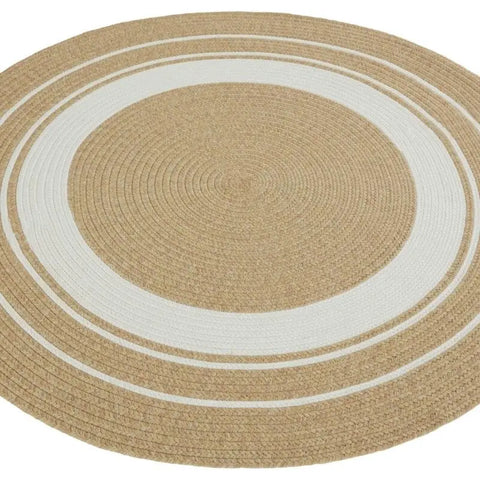 Indoor Outdoor Trenzado Rug – Bordered Plain Design - Rugs
