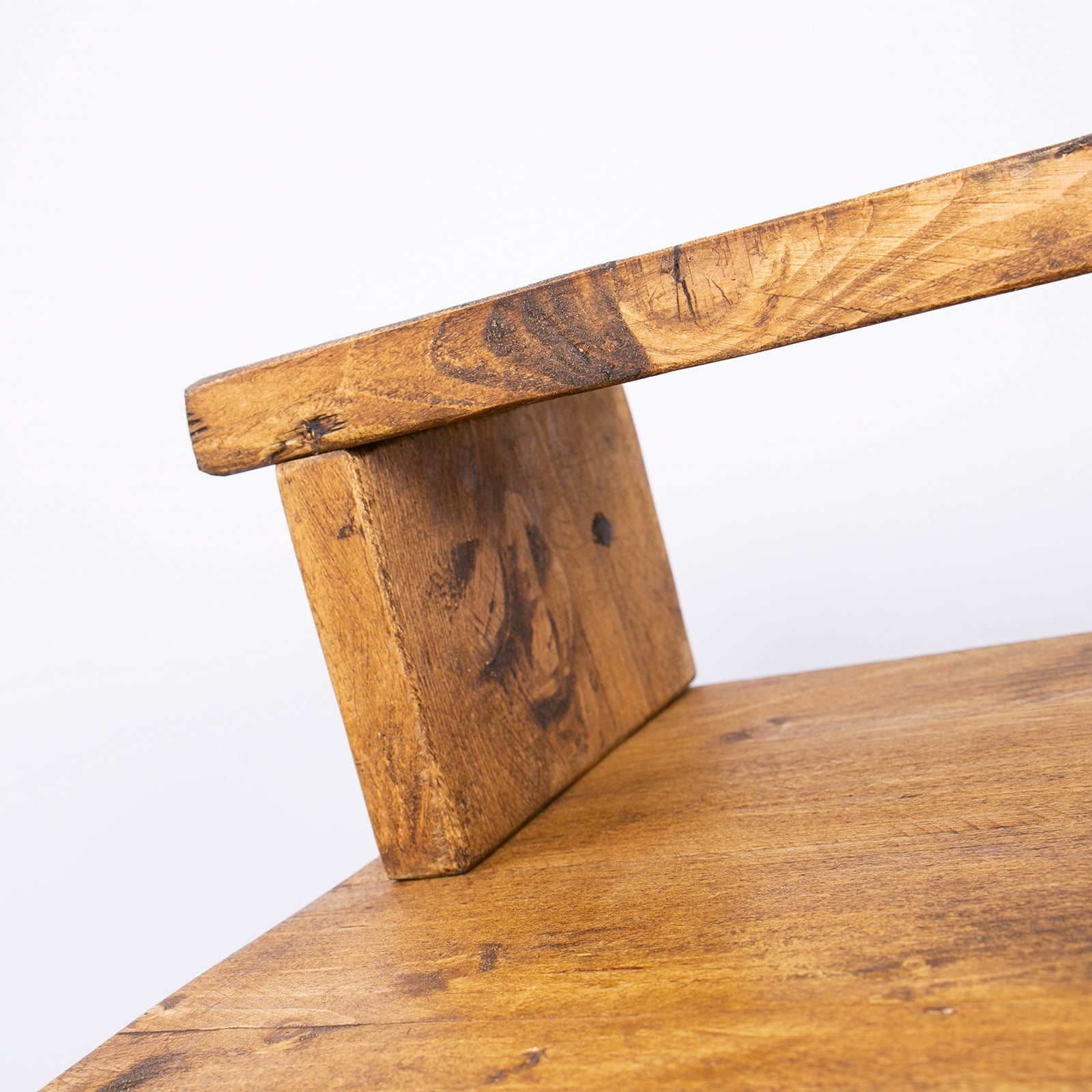 Rustic wooden shelf with warm natural finish and grain patterns for industrial office desk home office organiser free uk delivery