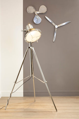 Industrial Revolution Matt Black Floor Lamp