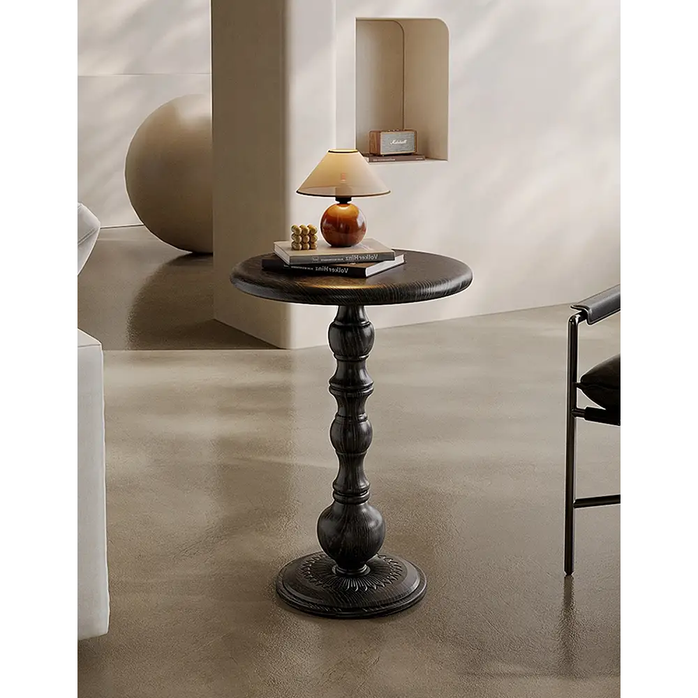 Isadora Metal Side Table Black