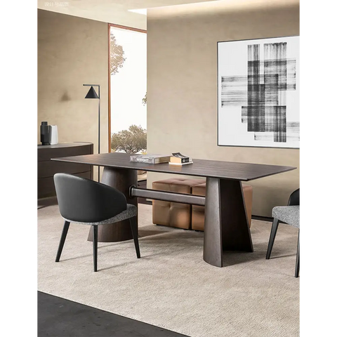 Italian Retro Dining Table, Solid Wood｜ DC Concept