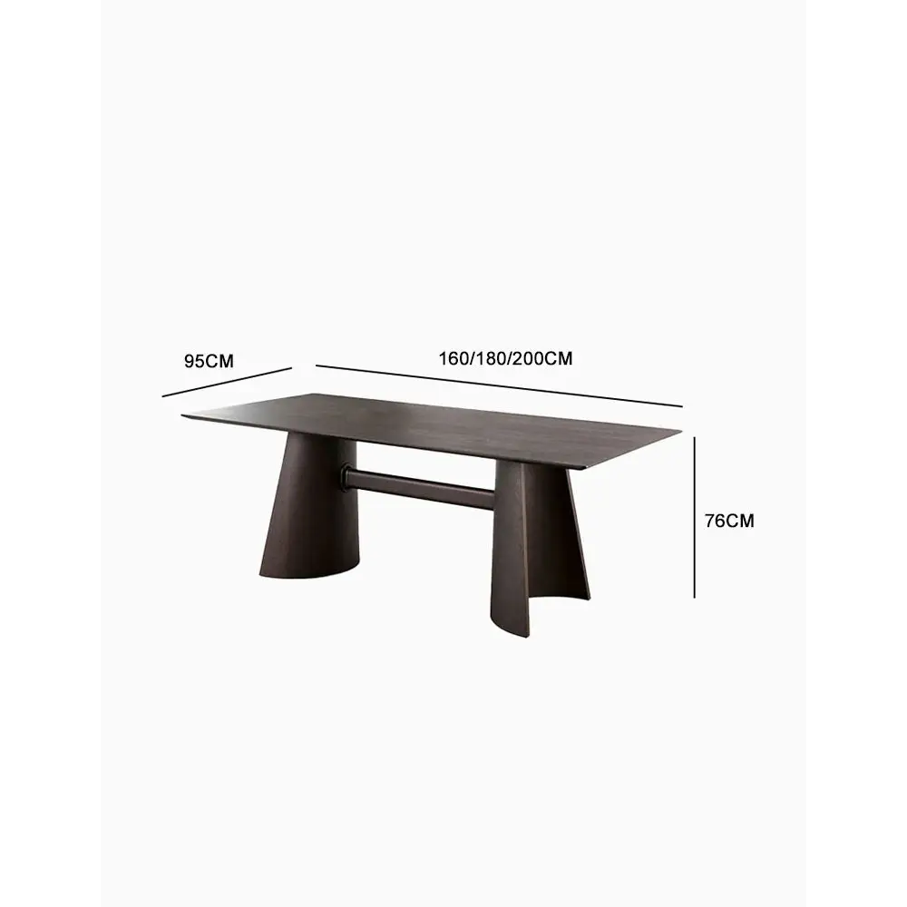 Italian Retro Dining Table, Solid Wood｜ DC Concept