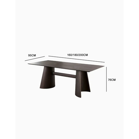 Italian Retro Dining Table, Solid Wood｜ DC Concept