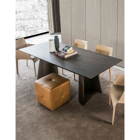 Italian Retro Dining Table, Solid Wood｜ DC Concept