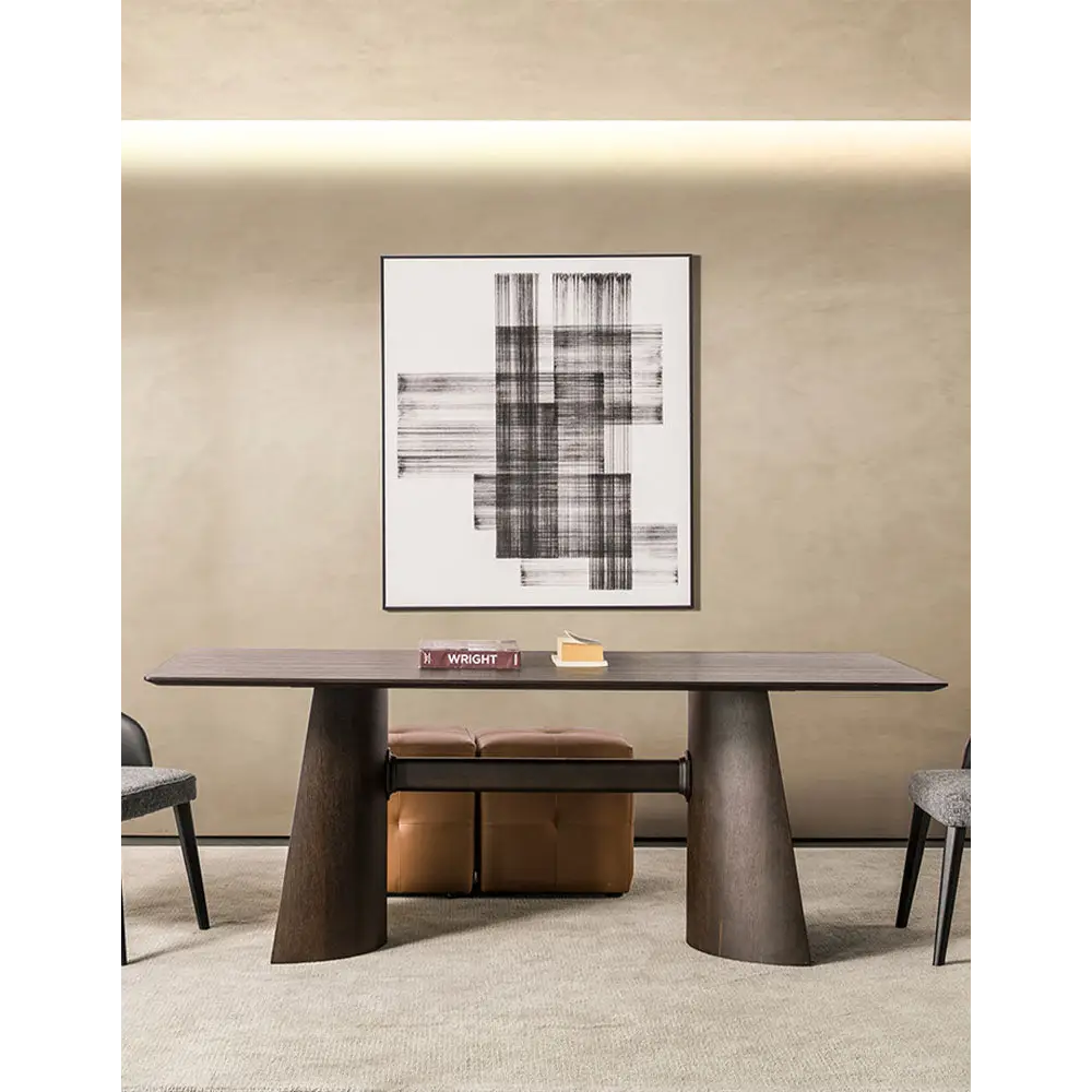 Italian Retro Dining Table, Solid Wood｜ DC Concept