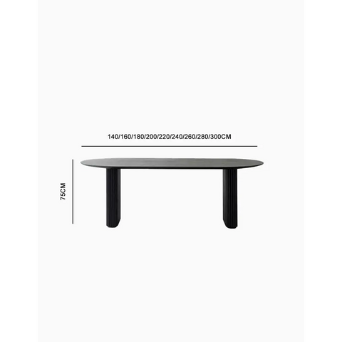 Ivar Oval Dining Table, Solid Wood｜ DC Concept