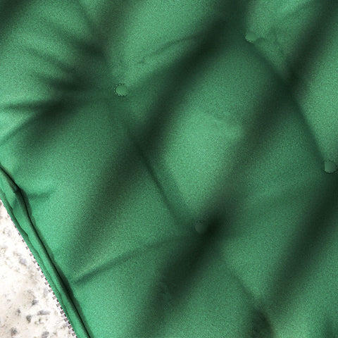 Outsunny Set of 4 Garden Seat Cushion with Ties, 42 x 42cm Replacement Dining Chair Seat Pad, Green