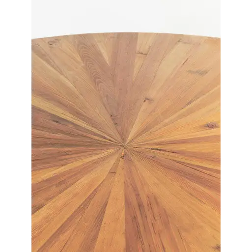 Jana Round Fir Wood Dining Table with Splayed Legs