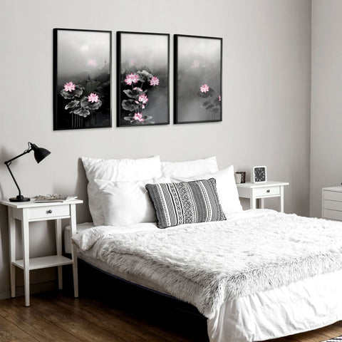 Japandi Interiors | Set of 3 Asian Inspired Wall art Prints