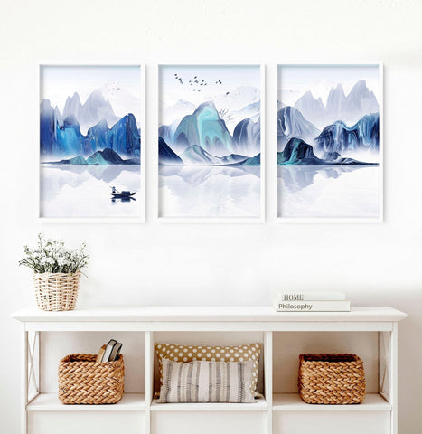 Japan landscape art | set of 3 wall art prints