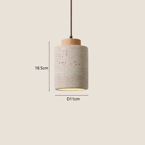 Wabi-Sabi Natural Stone Pendant Light – Japanese Modern Designer Hanging Lamp