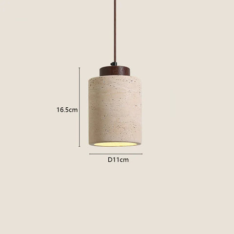 Wabi-Sabi Natural Stone Pendant Light – Japanese Modern Designer Hanging Lamp