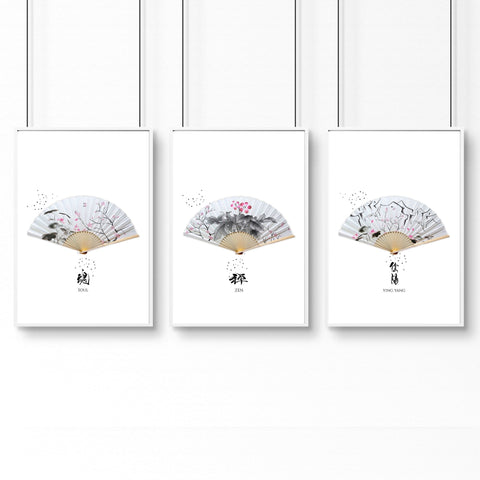 Japanese Prints | Set of 3 wall art prints