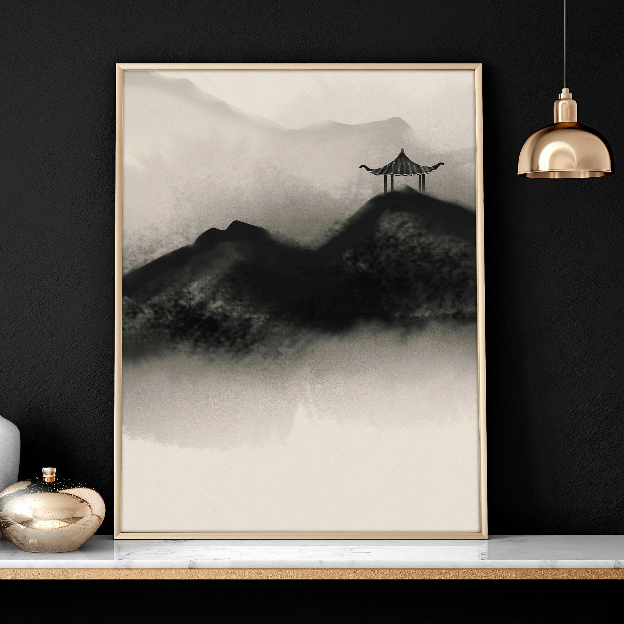 Japanese wall hanging | set of 3 wall art prints