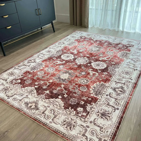 Jasru Vintage Washable Rug - Rugs